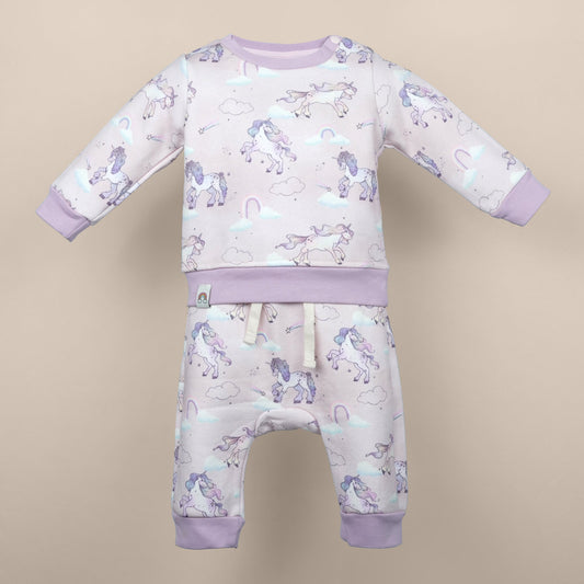 Play & Cuddle Set – Ollypop Girls’ Pink Sweatshirt & Jogger Duo
