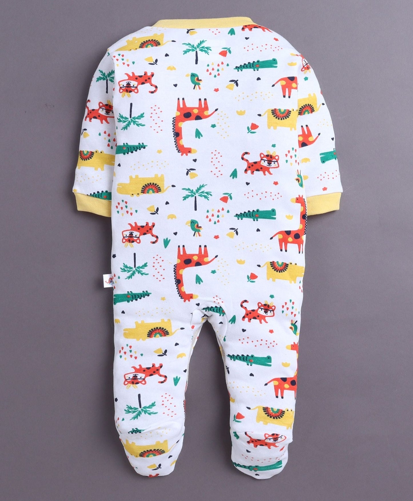 Keep them snug from head to toe with Bumzee’s 3-set footed bodysuits in bright colors!