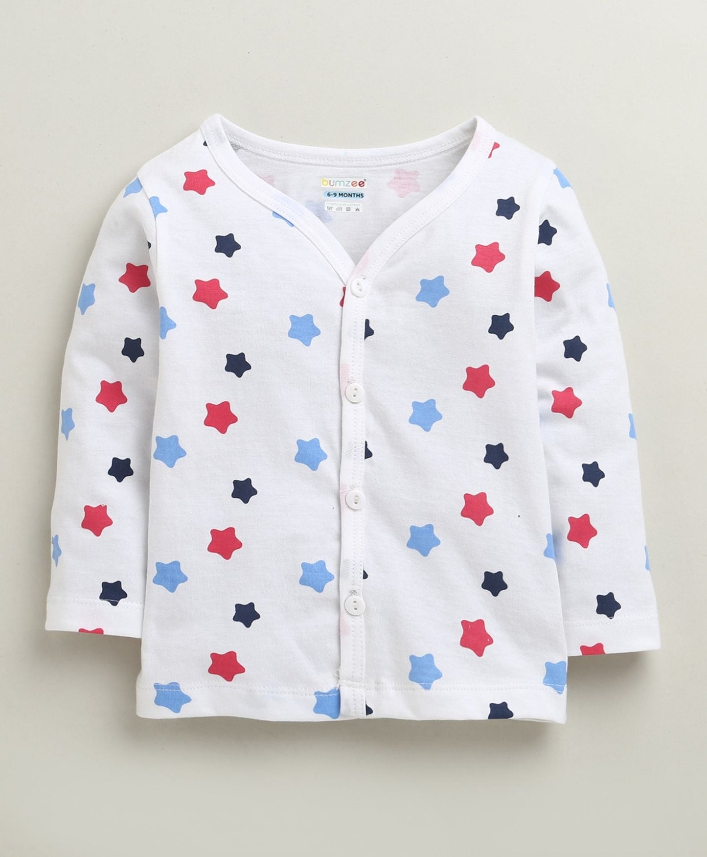 Bumzee’s 3-pack cotton jhablas: comfy full sleeves in white, navy & mint for all seasons!