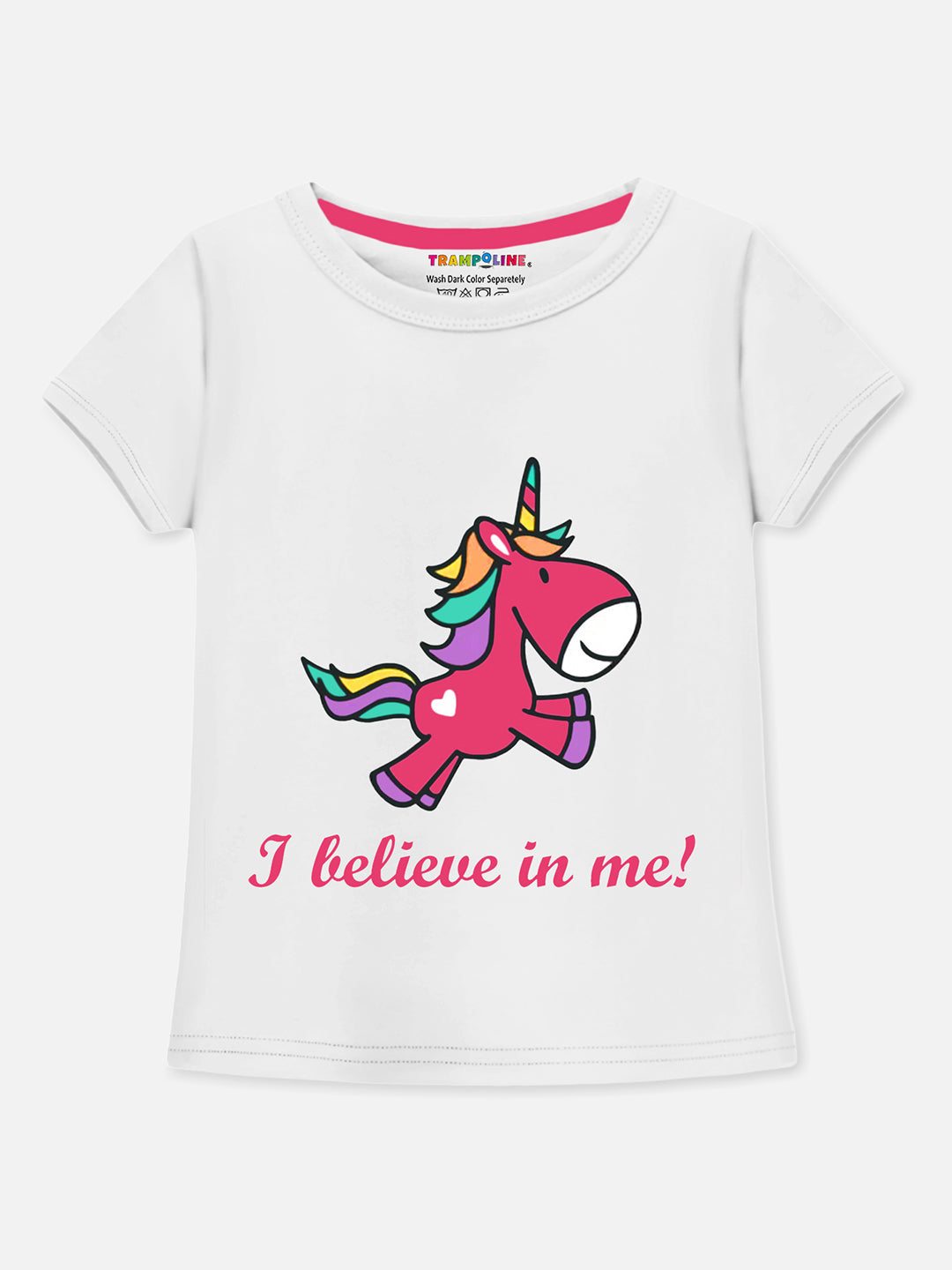 Trampoline Girl's 3-Pack 'I believe in me' T-Shirt & Shorts