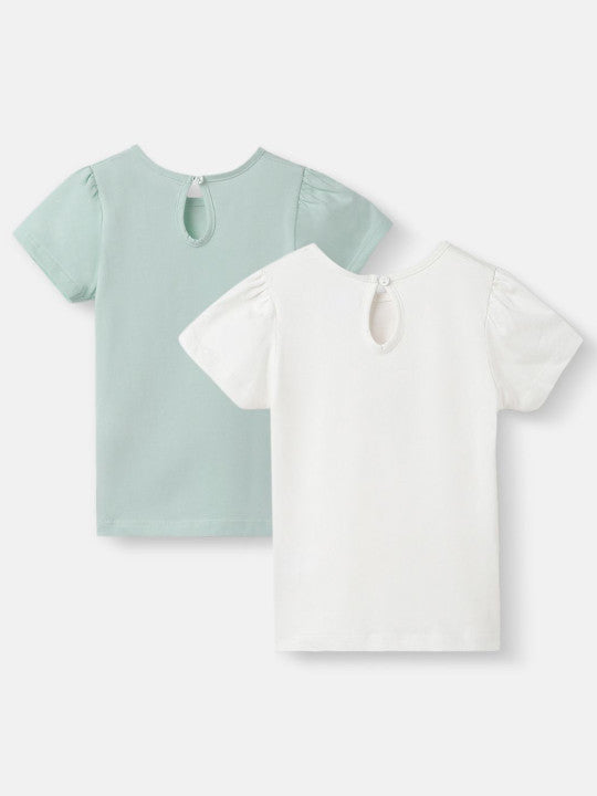 Little Mermaid Back-Button Tee Duo