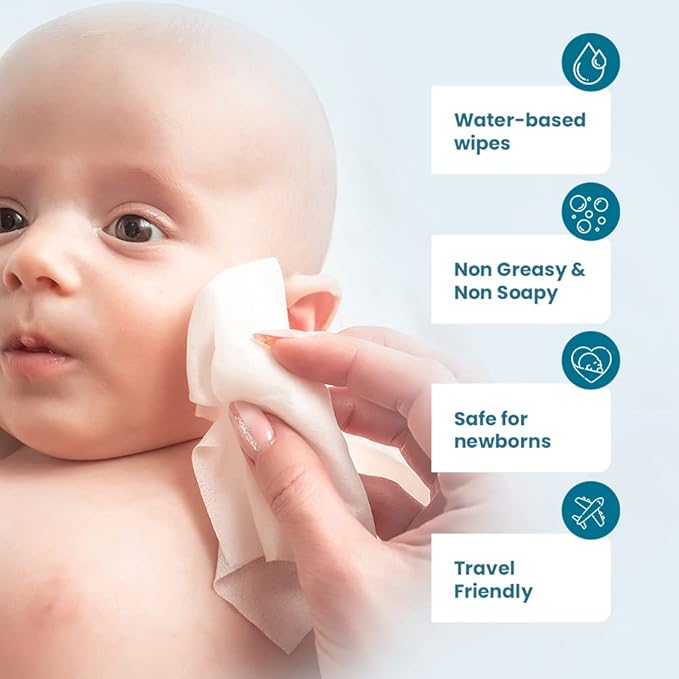 Mother Sparsh 98% Water Baby Wipes, Plant-Based, 80 pcs