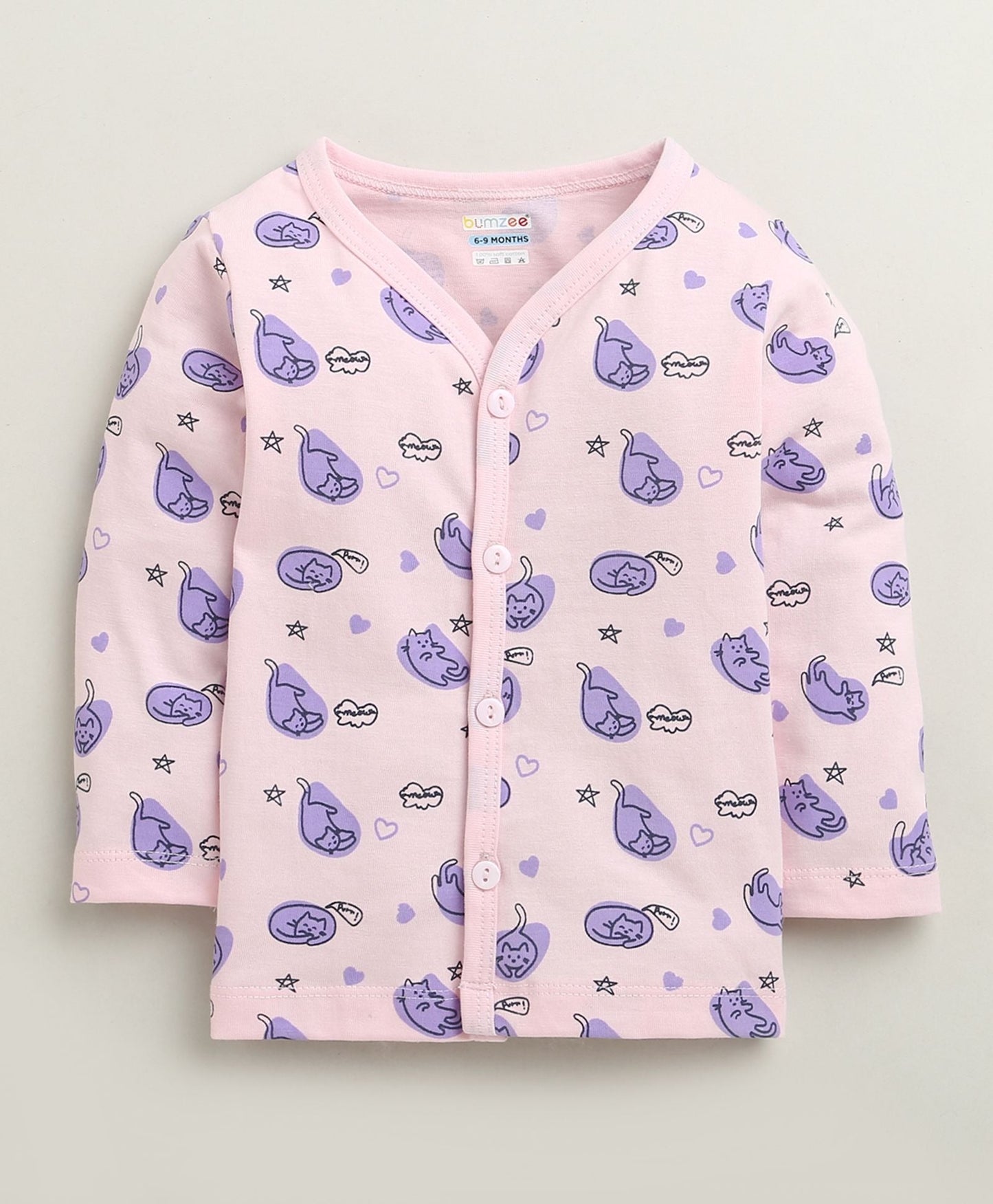Bumzee’s 3-pack cotton jhablas: full sleeves, “Hello” prints, and cozy colors for all seasons!