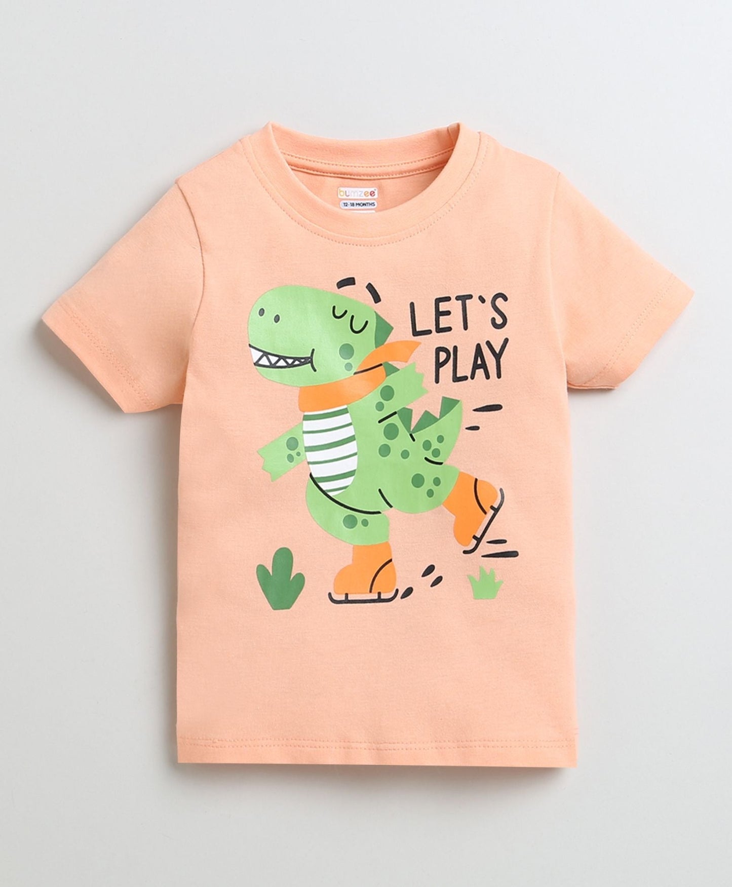Double the fun with Bumzee’s boys’ 2-pack tees—soft cotton, bright colors, and “Let’s Play”!