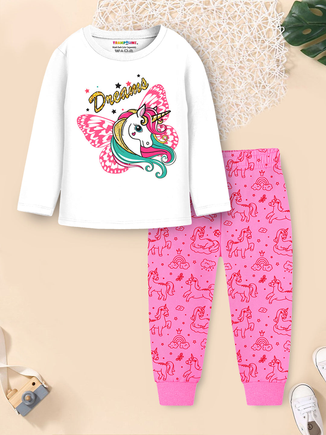 Cutest Girl' Full-Sleeve T-Shirt & Pyjama Snuggle Set (2-Pack)