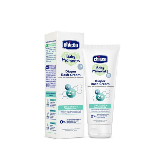 Chicco Diaper Rash Cream 100g – Baby Moments with Natural Triple Protection, Prevents Irritation, and No Harmful Chemicals
