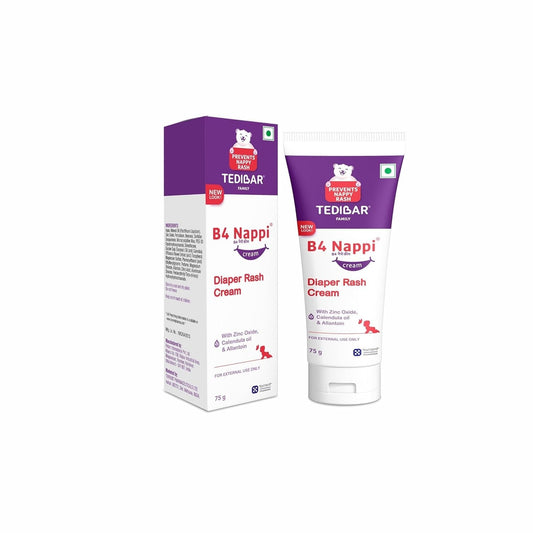 B4 Nappi Diaper Rash Cream 75gm – Protects & Soothes Delicate Baby Skin