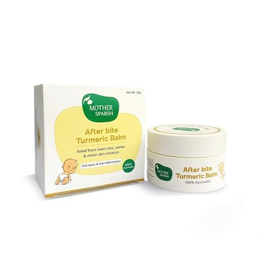Mother Sparsh After Bite Turmeric Balm, 100% Natural, Gentle Skin Roll-On, 25g