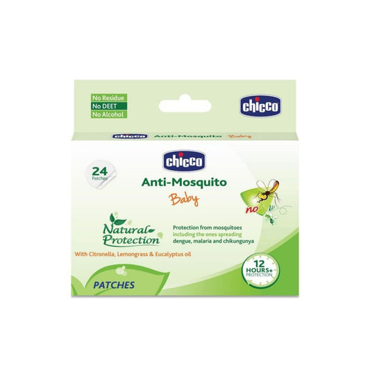 Chicco Anti-Mosquito Baby Patches with the natural protection of 12+ Hours, 1 Pack (24 Patches Inside) + 2 Free Patches