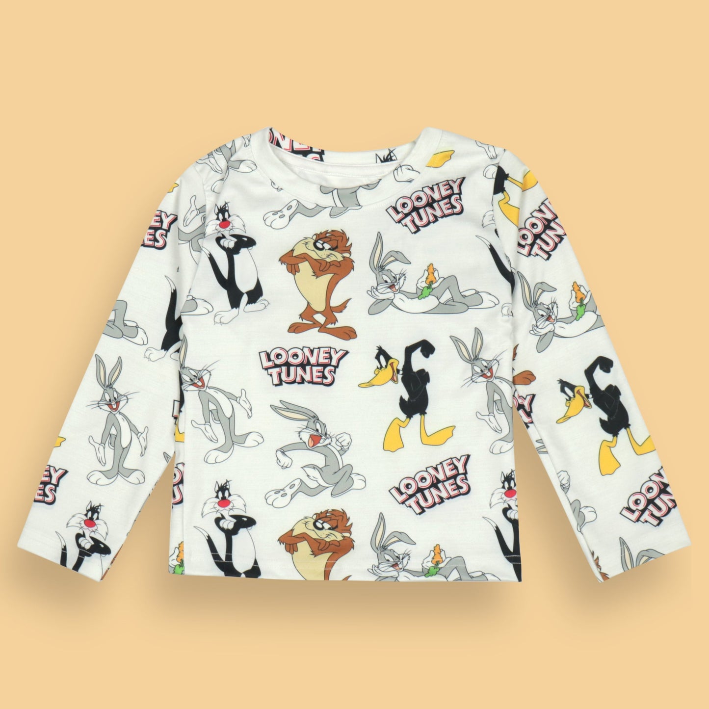 MINUTE MIRTH Boys' Soft Lycra Full Sleeve Cat Print Nightwear Co-ord Set