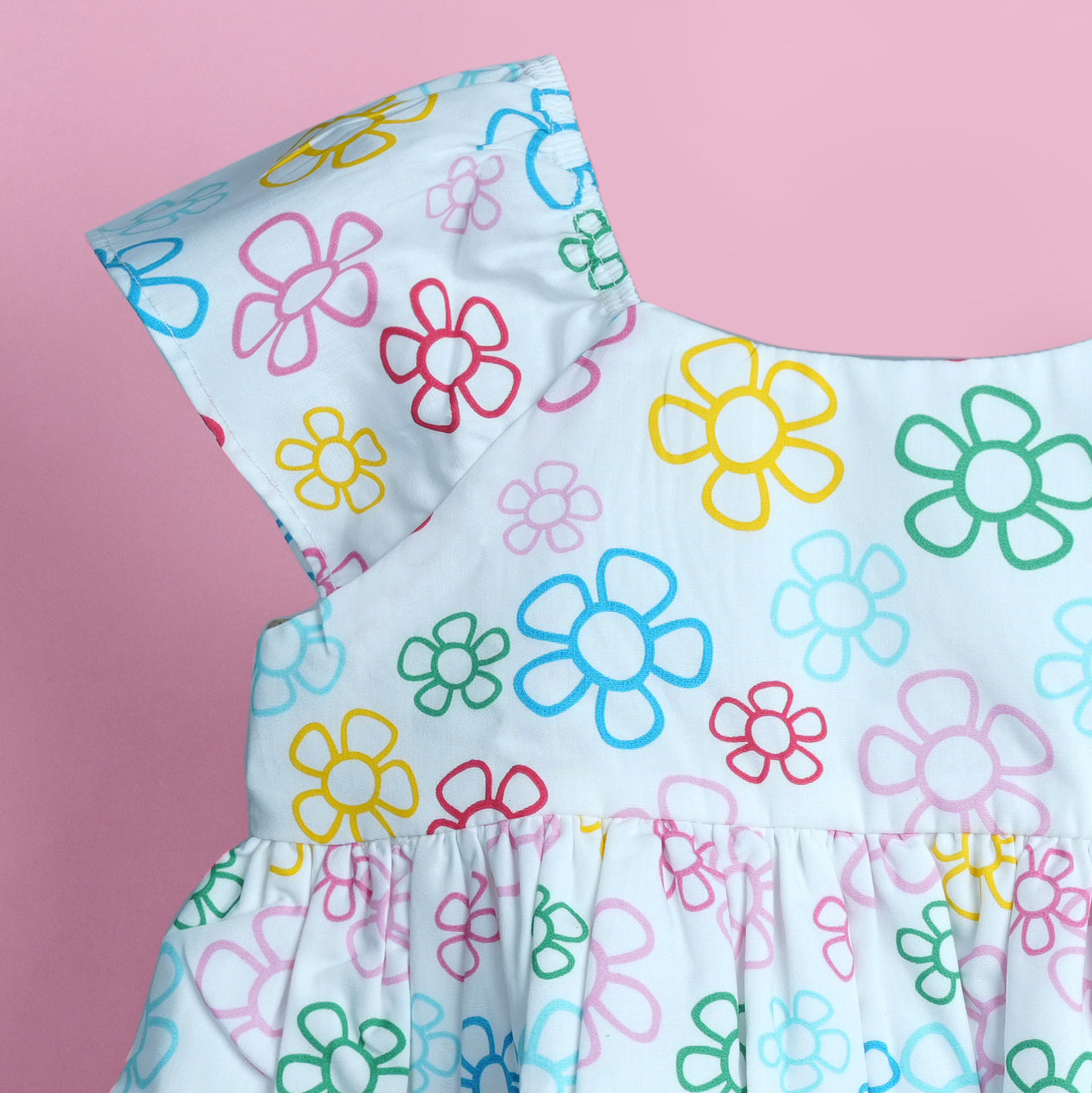 Fresh & Fun: Orrigany White Short-Sleeve Top with Comfy Denim Shorts for Girls