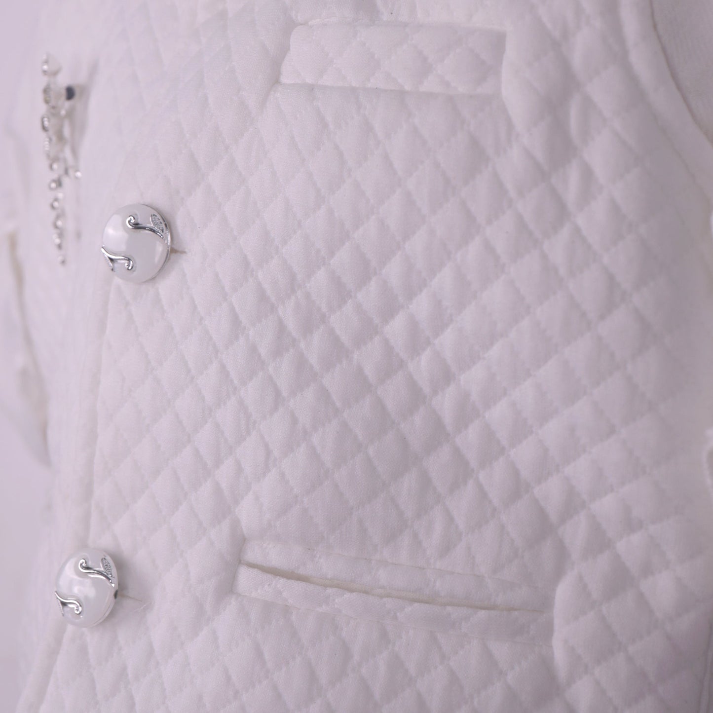 Aureate Traditional Wear for Boys – White Kurta Pyjama with Jacket