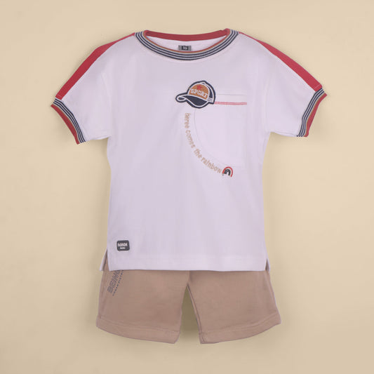 Casual & Cool – JUNIOR BOSS Boys’ White Cotton Outfit