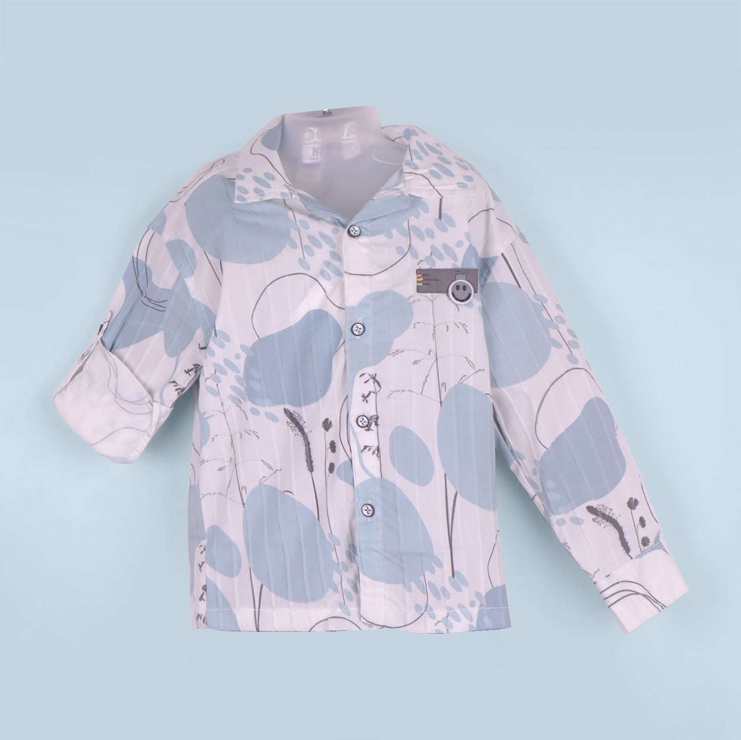 Miniboo Boys’ Striped & Printed Shirt with Cargo Pants