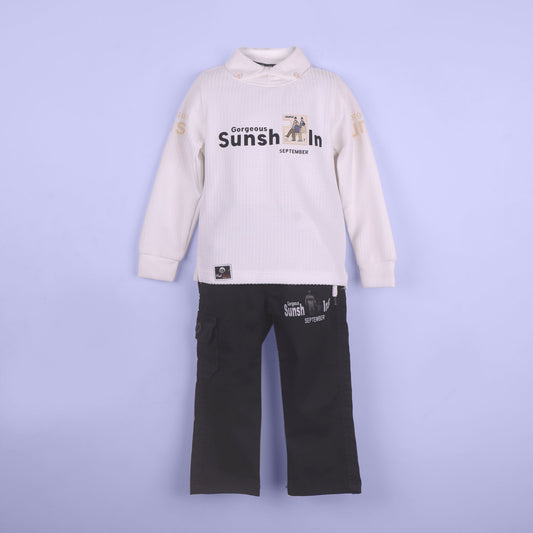 Smart Outdoor Look – Boys’ Sweatshirt & 5-Pocket Cargo Pants