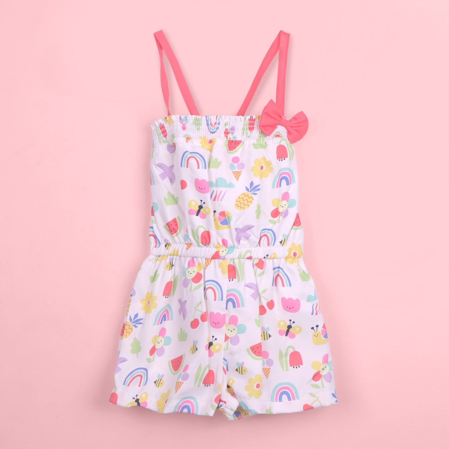 Orrigany Girls’ Outdoor & Festive Wear – White Romper