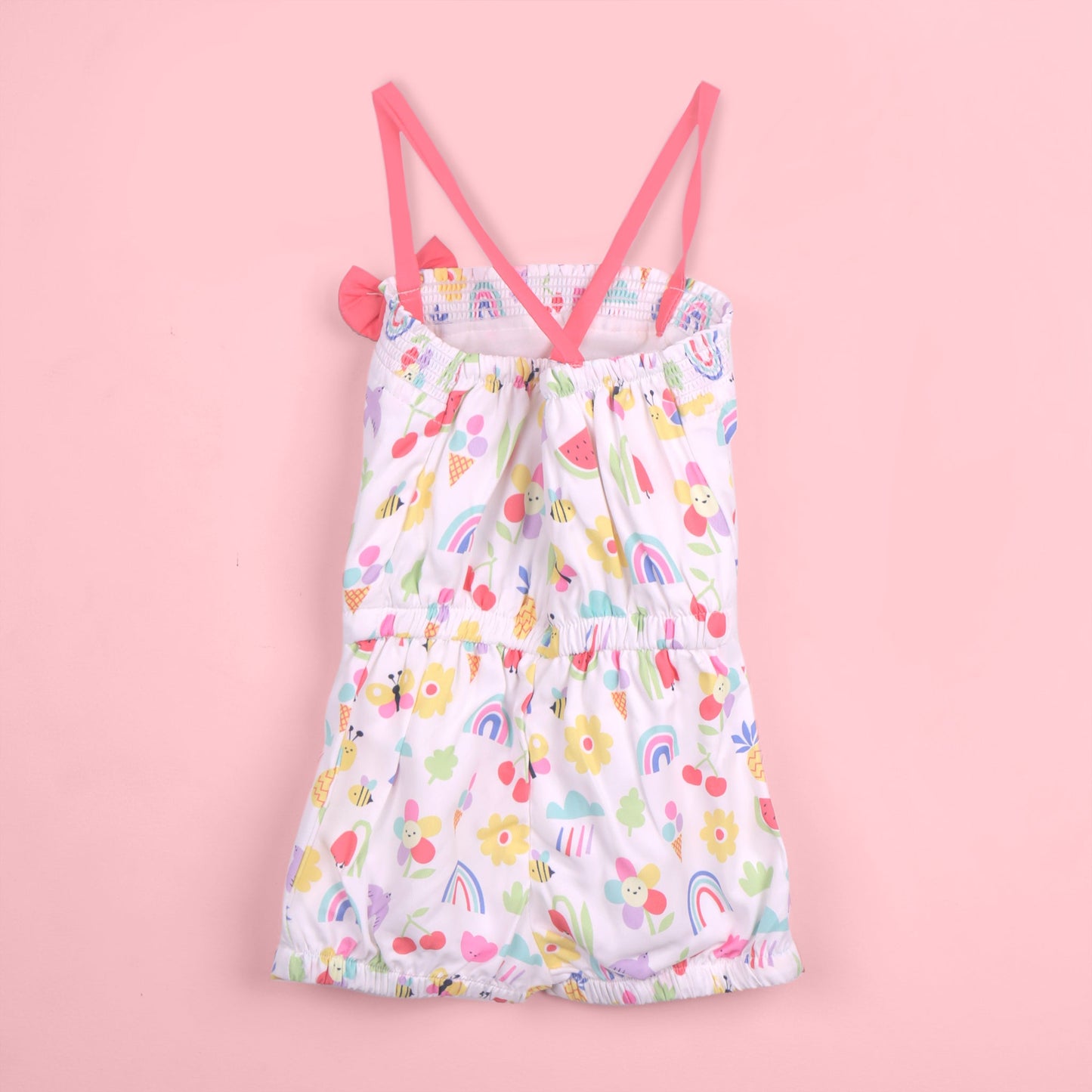 Orrigany Girls’ Outdoor & Festive Wear – White Romper