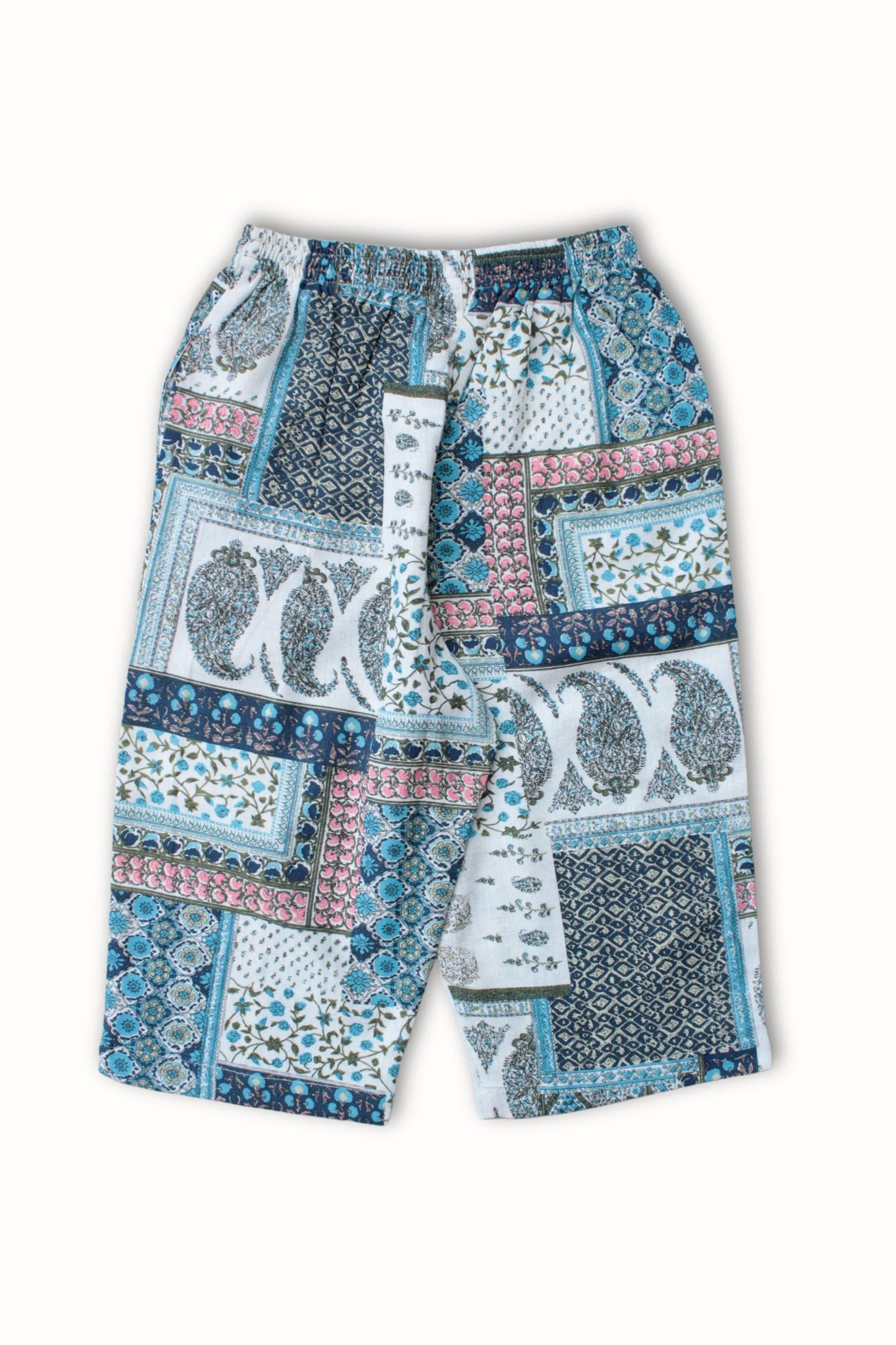 Crisp & Cool: Peekaaboo Boys’ White Shirt with Comfort Fit Pants and Hat