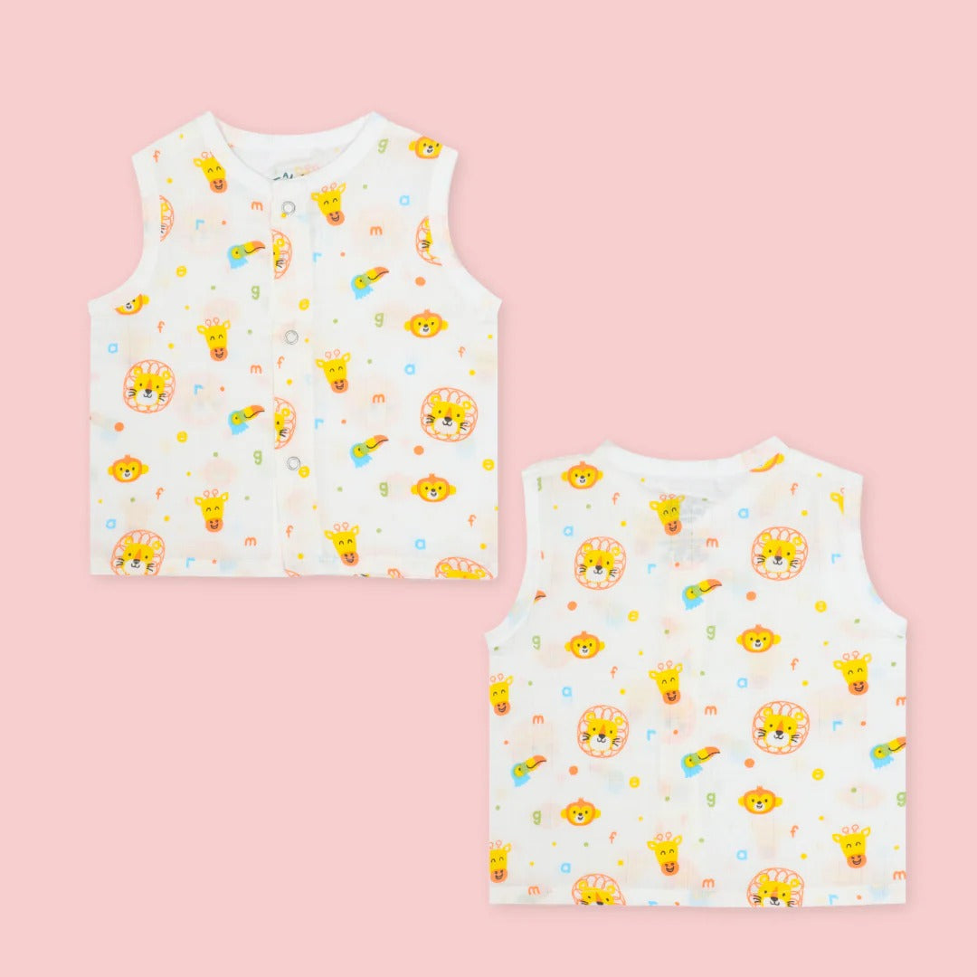 Sweet Dreams & Silly Prints Jhablas (5-Pack): Tiny Treasures Cotton Tops for All-Day Happy! (Prints may vary)