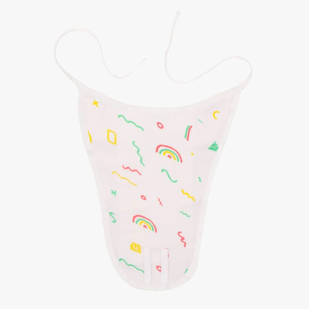 3-Pack White Cotton Nappy Basics by "A Toddler Thing" — Soft, Hand Wash Essentials. (Prints might Vary)