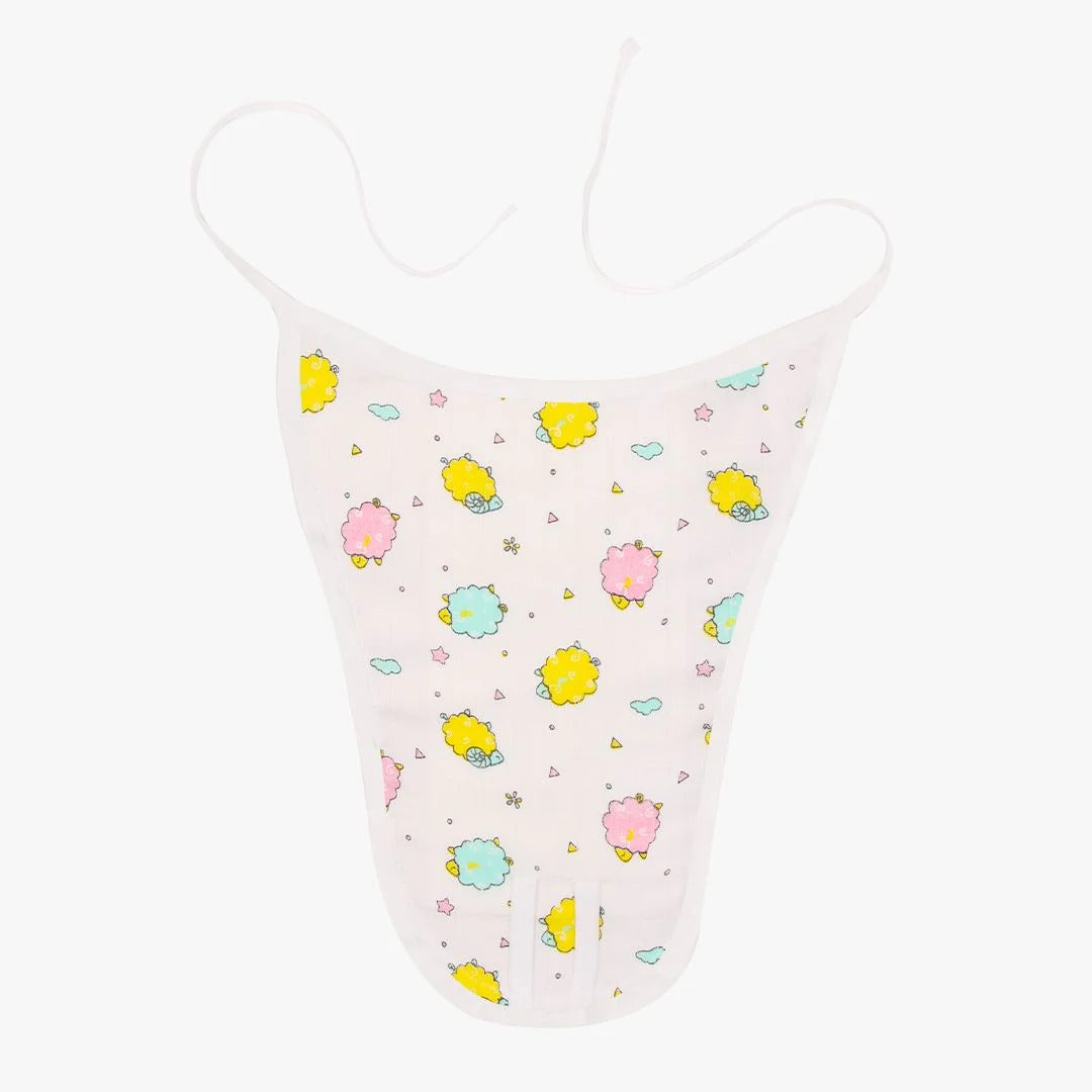 3-Pack White Cotton Nappy Basics by "A Toddler Thing" — Soft, Hand Wash Essentials. (Prints might Vary)