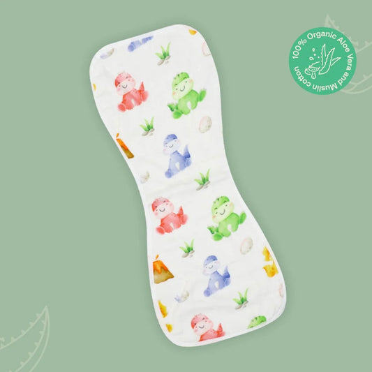 Smart & Simple: Unisex Aloe Vera Burp Cloth — Machine Washable Basic for Every Outing. (Prints might Vary)