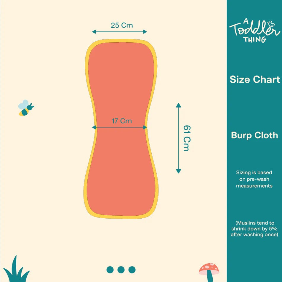 Smart & Simple: Unisex Aloe Vera Burp Cloth — Machine Washable Basic for Every Outing. (Prints might Vary)