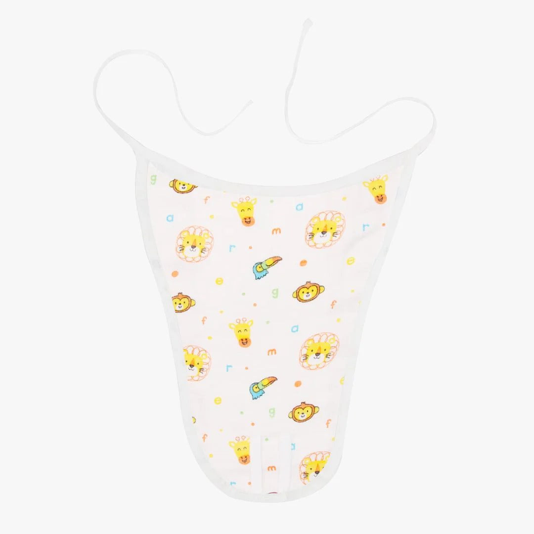 "A Toddler Thing" Gentle Comfort Nappies (3-Pack) — Breathable White Cotton for Everyday Essentials. (prints might vary)