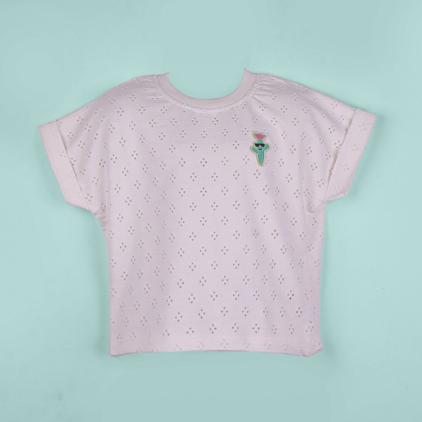Little Kangaroos White Cool Cotton T-Shirt – Breathable and Adorable