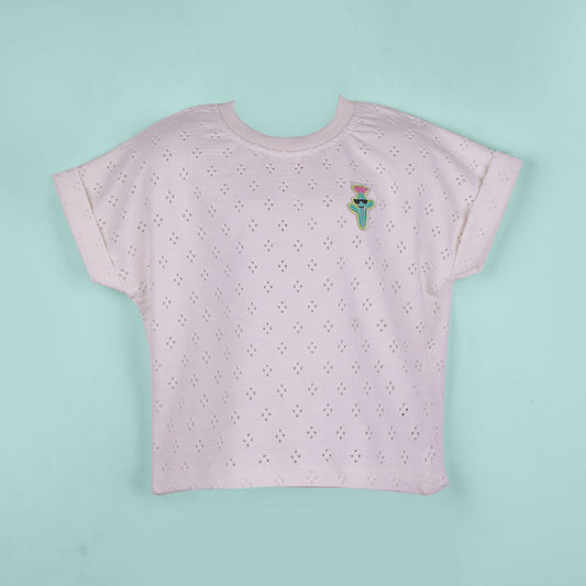 Little Kangaroos White Cool Cotton T-Shirt – Breathable and Adorable