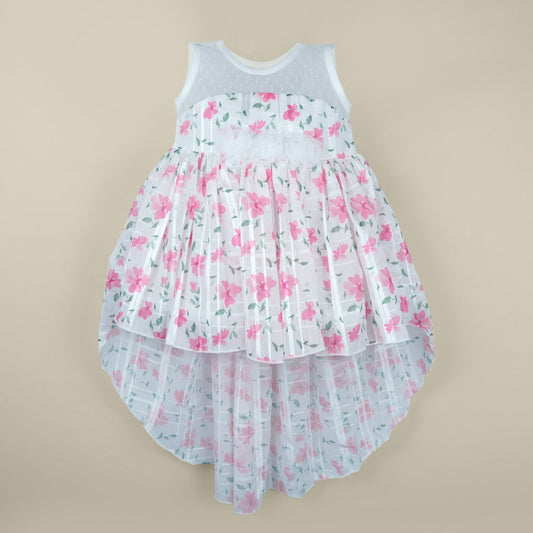 Adorable Angel – Sleeveless White Cotton Dress