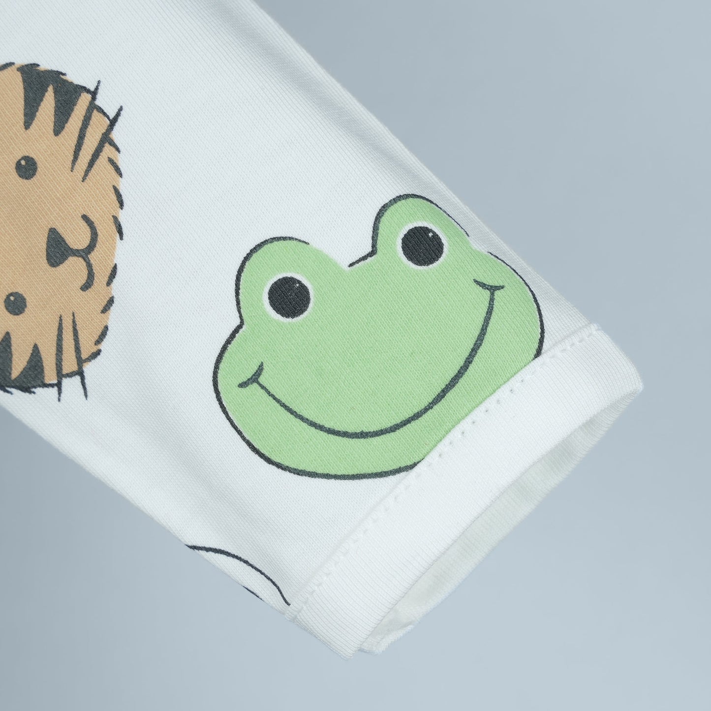 Cozy Cotton White T-Shirt & Pants Set for Kids by Pink Rabbit | Snappy Winter Essential
