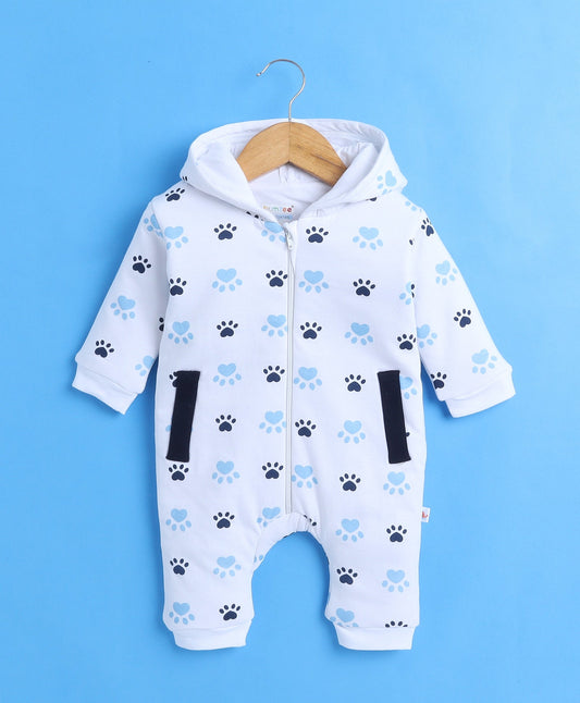 Snuggle Up! Bumzee Printed Hooded Romper for Little Ones