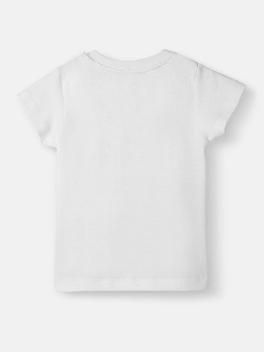 White T-Shirt & Drawcord Trousers Set