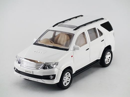 Centy Toys Plastic Fortuner Model Car Pack Of 1 White KidAdultToddler