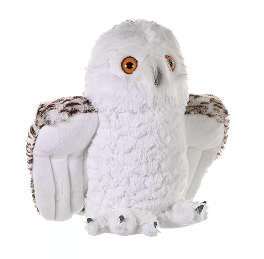 Wild Republic Snowy Owl Plush – Soft Stuffed Animal Toy Gift for Kids