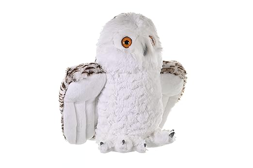 Wild Republic Snowy Owl Plush – Soft Stuffed Animal Toy Gift for Kids