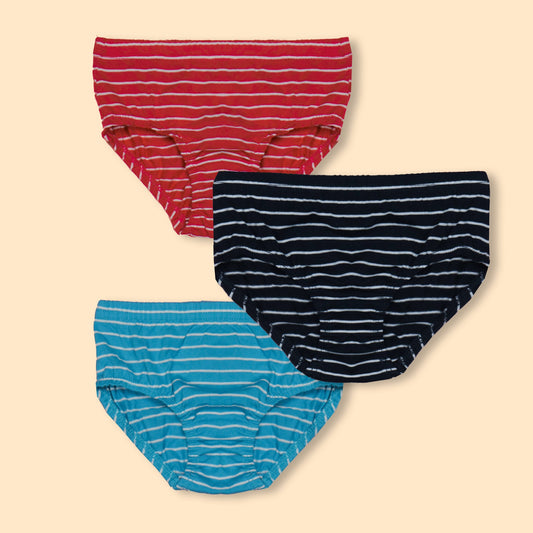 Body Care Cheeky Cotton Trio: Soft Multi-Color Panties for Every Season (Random Combo)