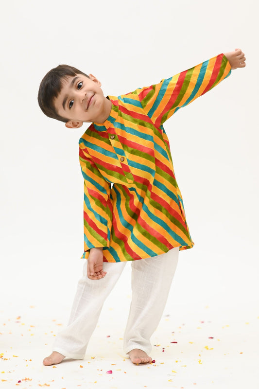 Boy's Saavan 2.0 Ethnic Set – Comfortable Traditional Wear for Festivals & Celebrations