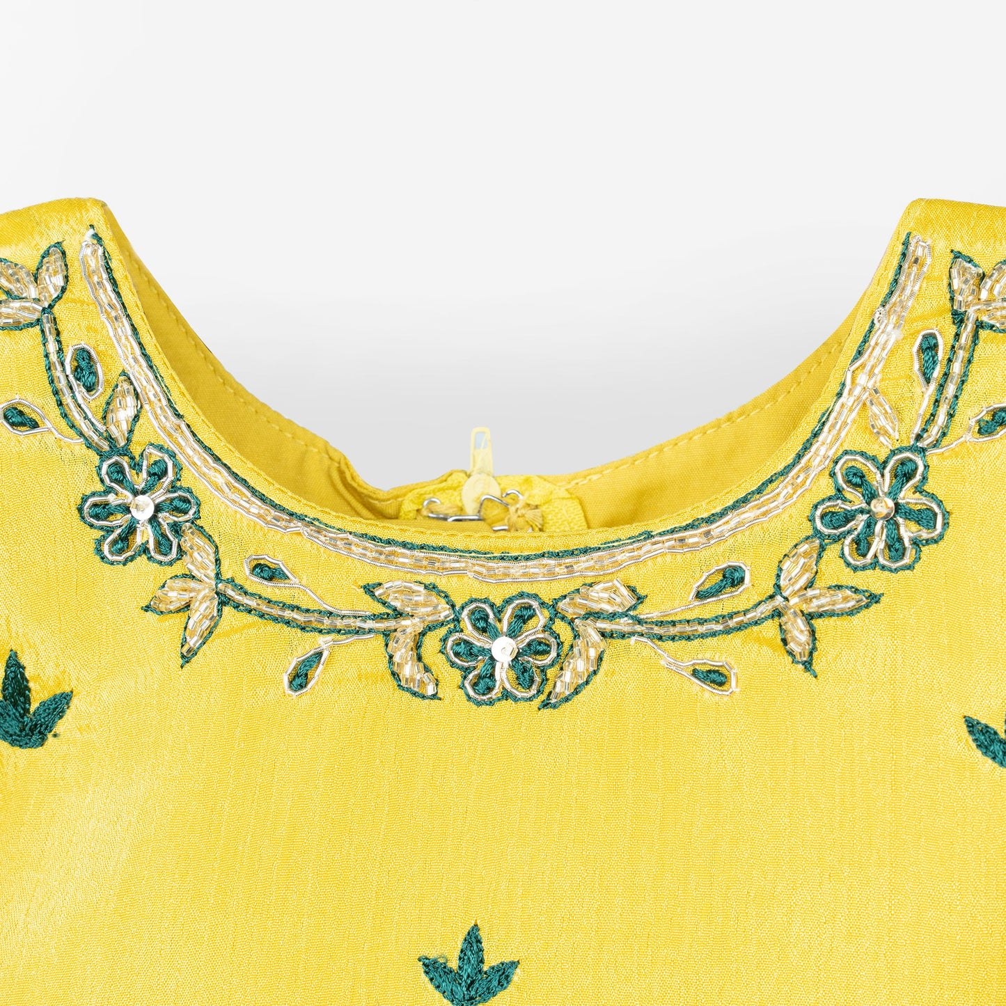 Shine All Day: Multi-Color Short Sleeve Lehenga Choli Set for Little Festival Stars