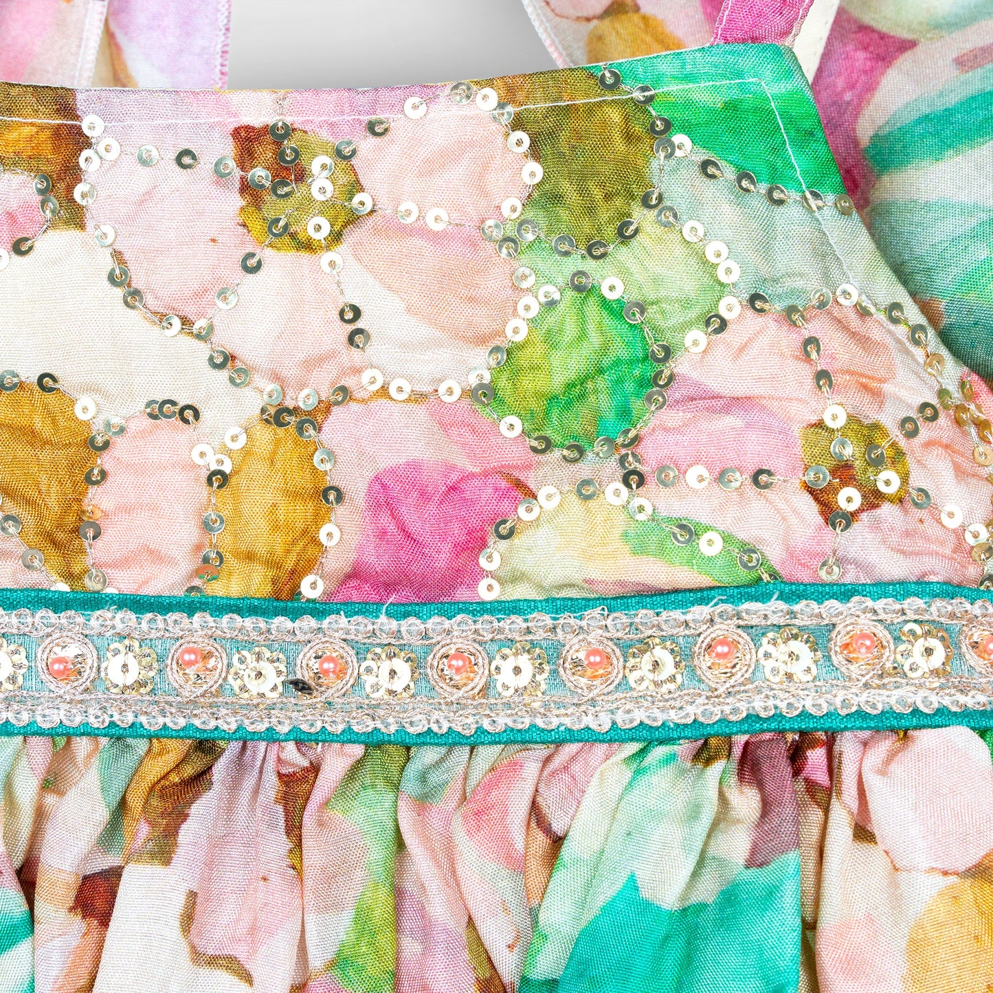 Happy Colors: Diva by Doll Kurti & Palazzo Set with Sugar Sequins Sparkle for Little Divas