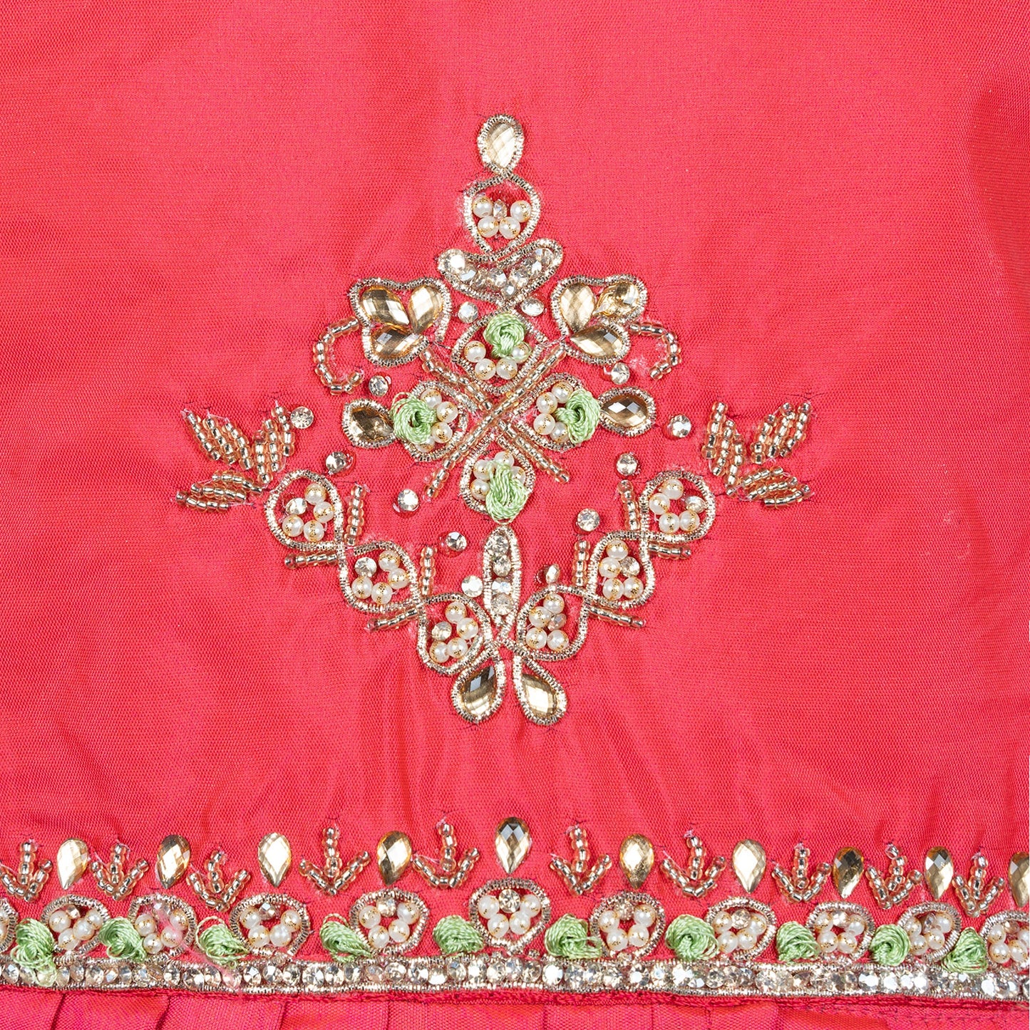 Sparkling Festival Fun: Multi Color Sequined & Embroidered Lehenga Choli for Little Divas