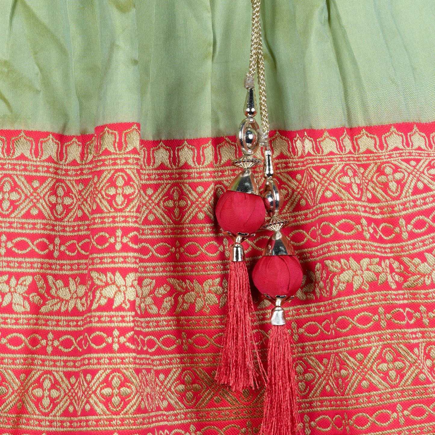 Sparkling Festival Fun: Multi Color Sequined & Embroidered Lehenga Choli for Little Divas
