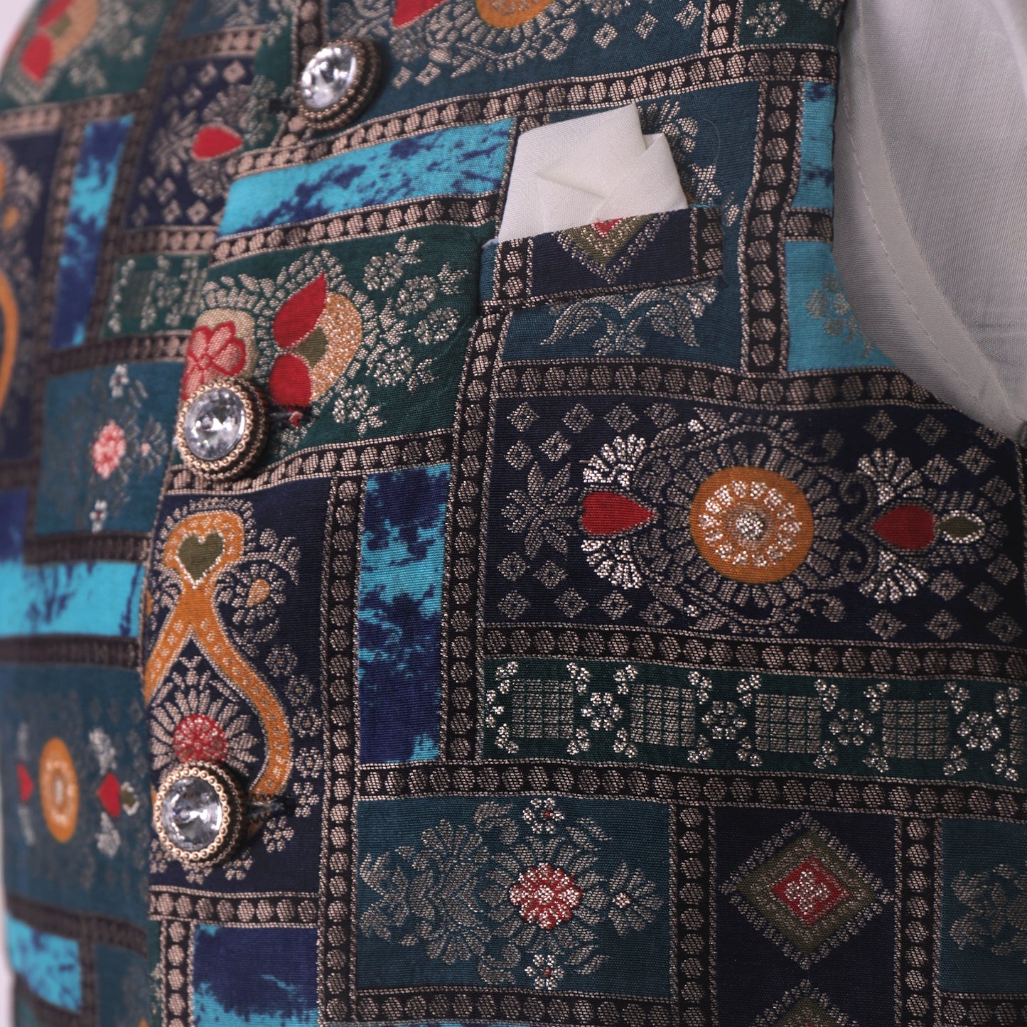 Little Collars Boys’ Traditional Outfit – Embroidered Jacket Set