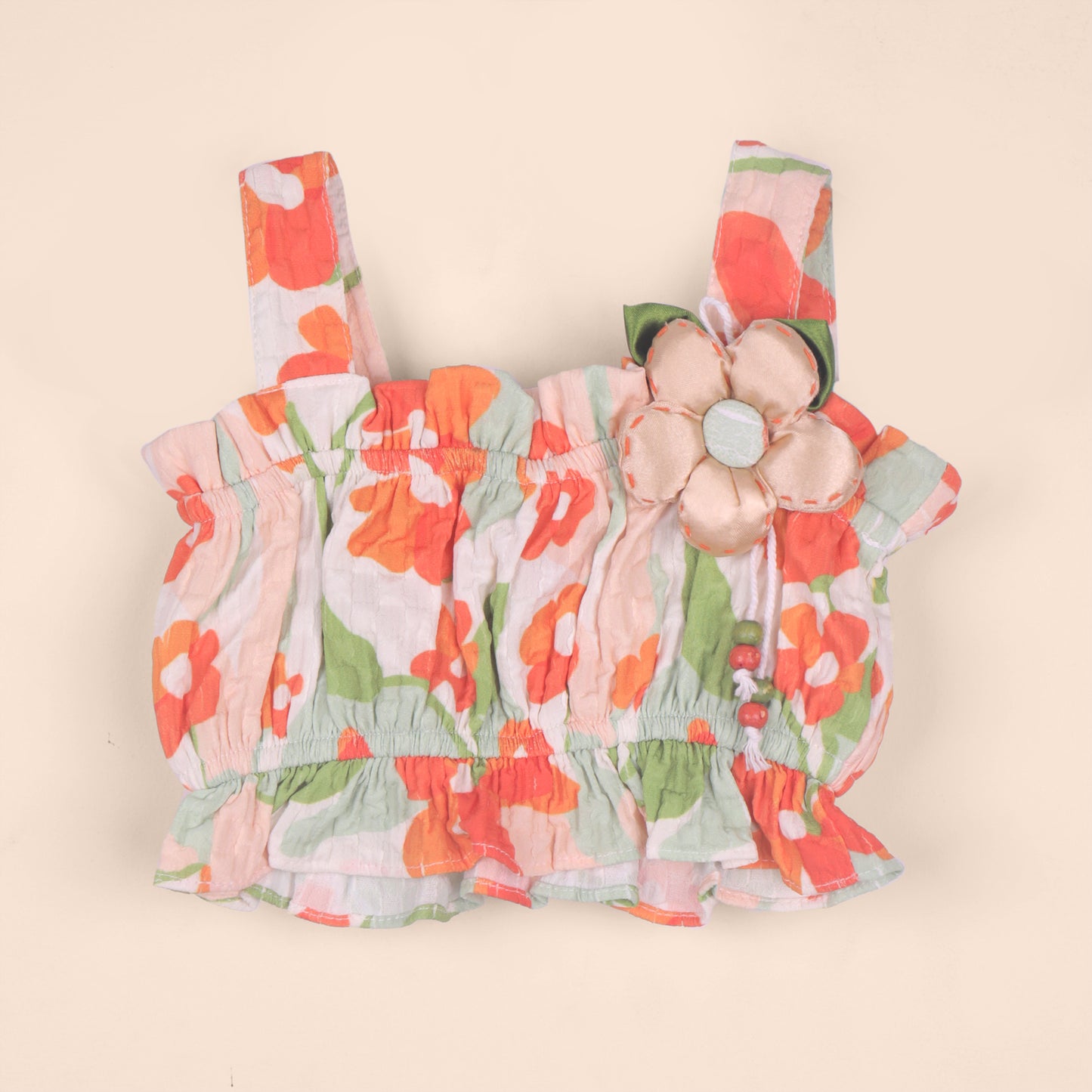 Girls’ Stylish Ensemble by Myra – Singlet Sleeve Top & Skirt