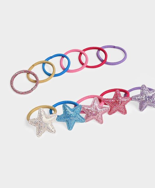 Playful Rainbow Hair Ties – Soft & Stretchy Everyday Pack