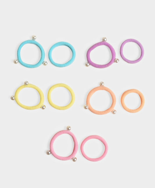 Happy Hues Multi-Color Hair Band Set – Comfortable & Cute