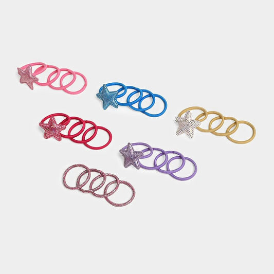 Playful Palette Multi-Color Hair Ties – Soft and Comfortable for Kids