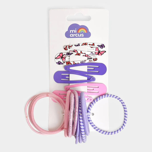 Bright Days Fashion Set – Multi-Color Clips & Hair Ties for Daily Wear