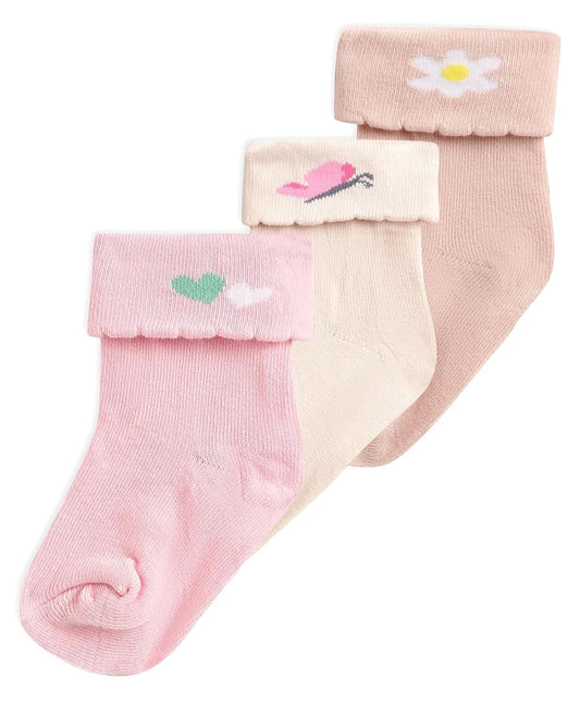 Happy Trails Multi-Color Cotton Blend Socks – 3 Pairs Mid-Ankle Comfort